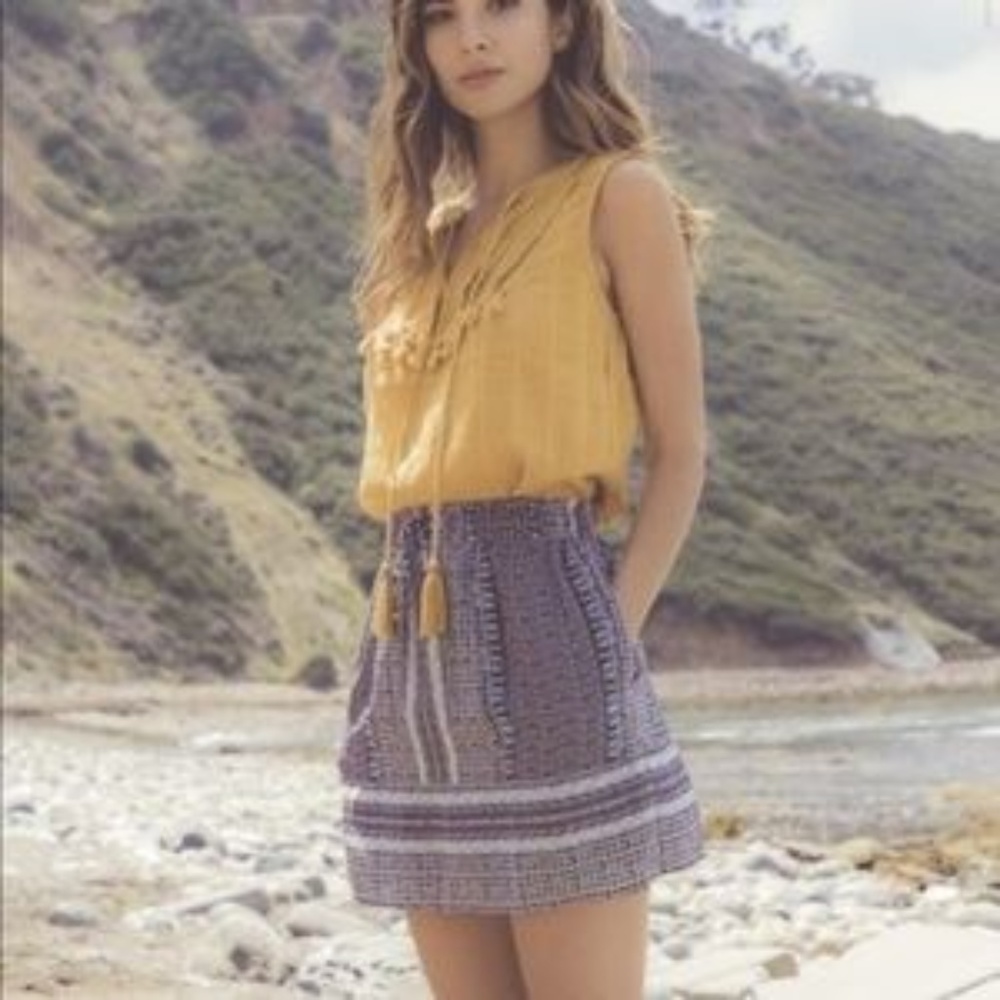 Greylin medium drawstring smocked skirt